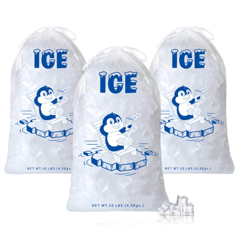 4.5kg Drawstring Ice Bags - 100pcs